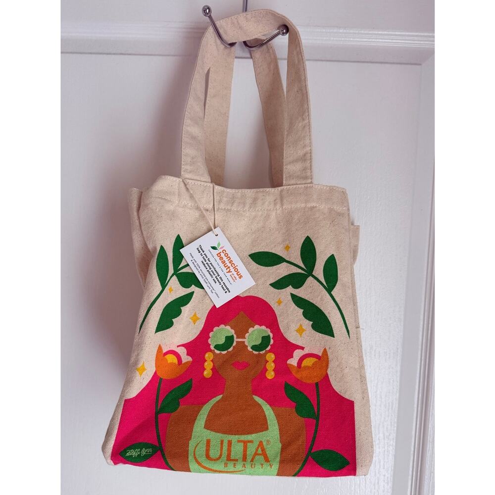 Ulta Beauty Collection Totally Conscious Canvas Tote Bag Limited Edition Artist